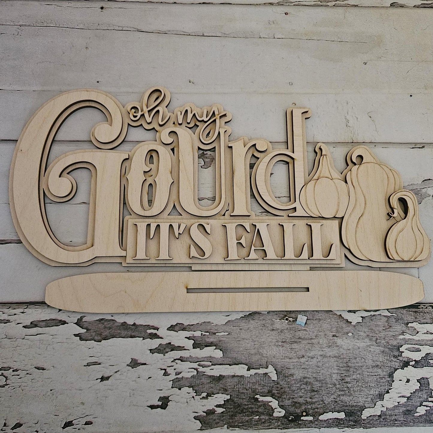 Thanksgiving Word Art Shelf Sitter: DIY Turkey Decor Kit