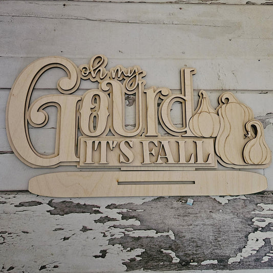 Thanksgiving Word Art Shelf Sitter: DIY Turkey Decor Kit