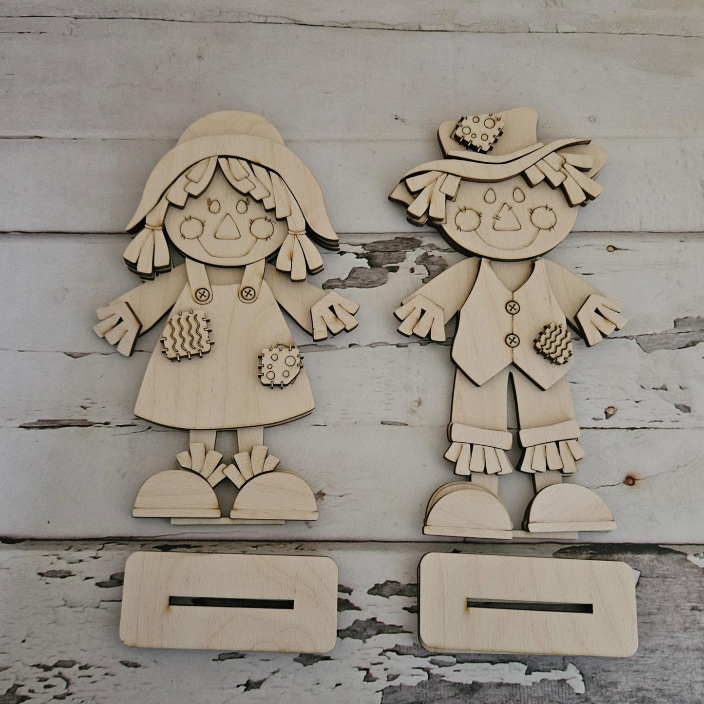 DIY Thanksgiving Gnome Shelf Sitter Set: Unfinished Wood Fall Decor