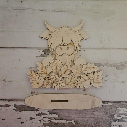 Thanksgiving Gnome DIY Kit: Unpainted Wood Shelf Sitter