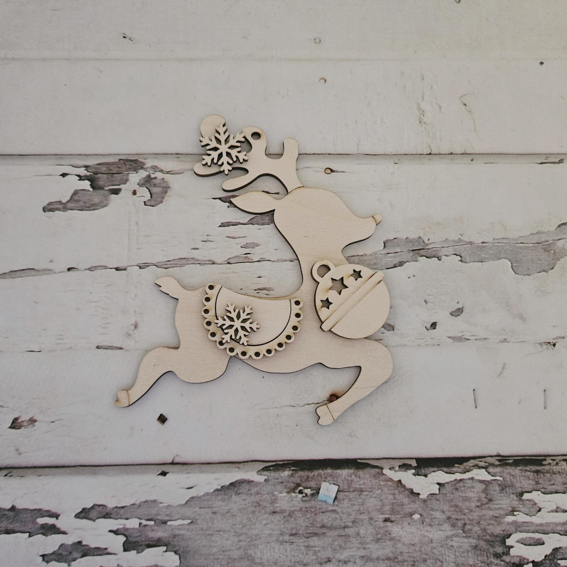 DIY Christmas Ornament Coloring Kit: Unfinished Wood, Kids Craft