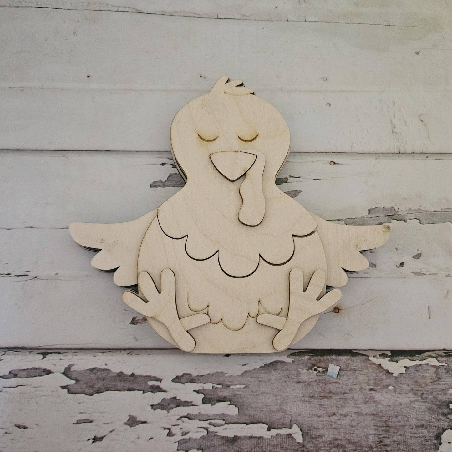 DIY Chicken shelf sitter: Make your own farm decor