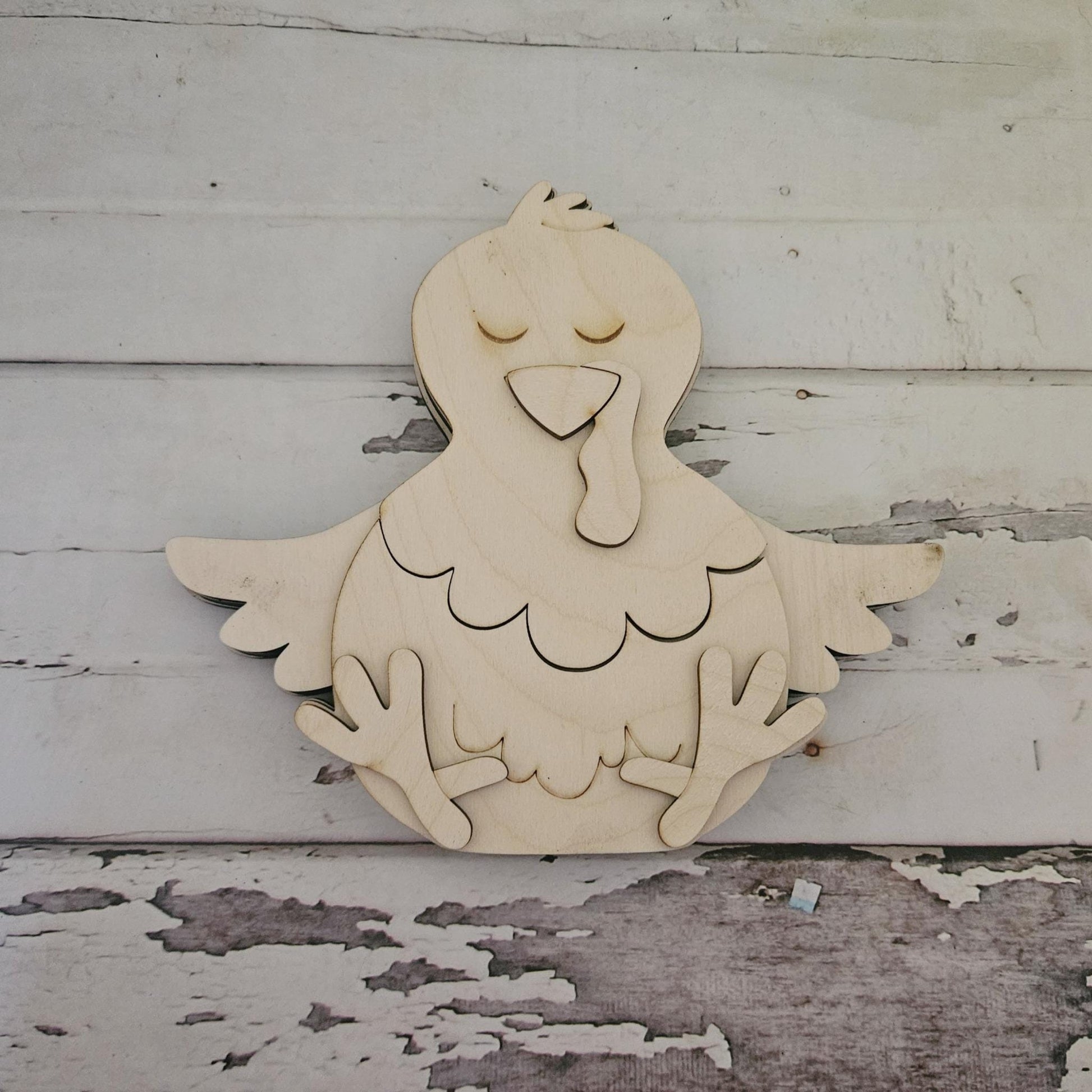 DIY Chicken shelf sitter: Make your own farm decor