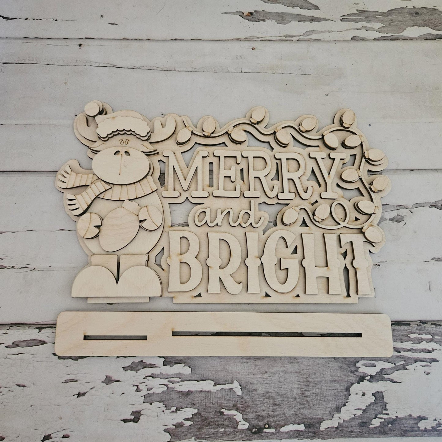 DIY Moose Christmas shelf sitter: Christmas craft kit