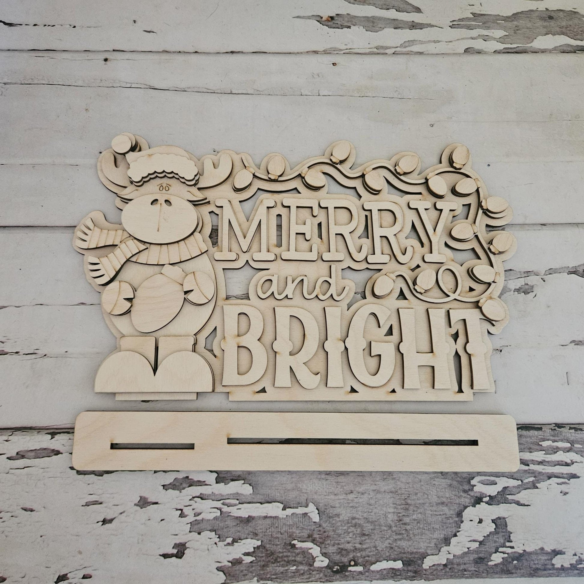 DIY Moose Christmas shelf sitter: Christmas craft kit