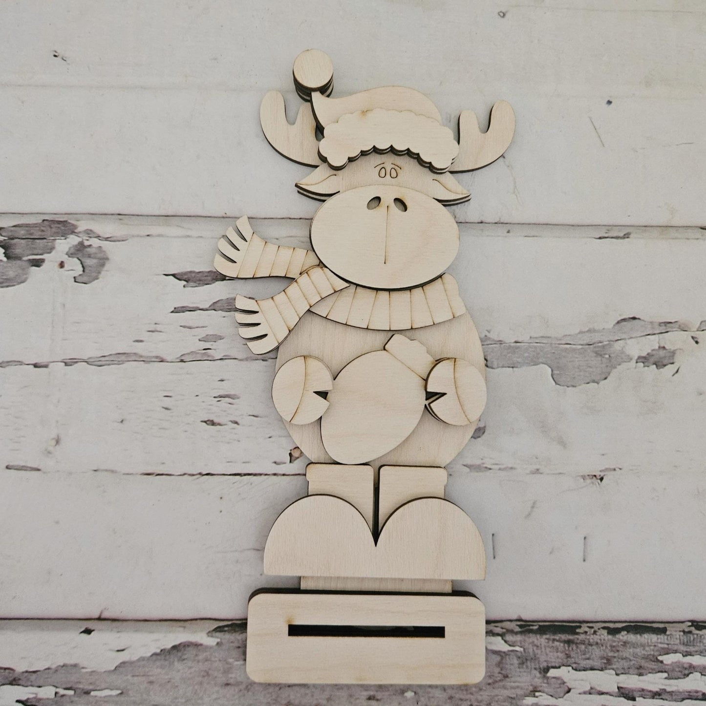 DIY Moose Christmas shelf sitter: Christmas craft kit