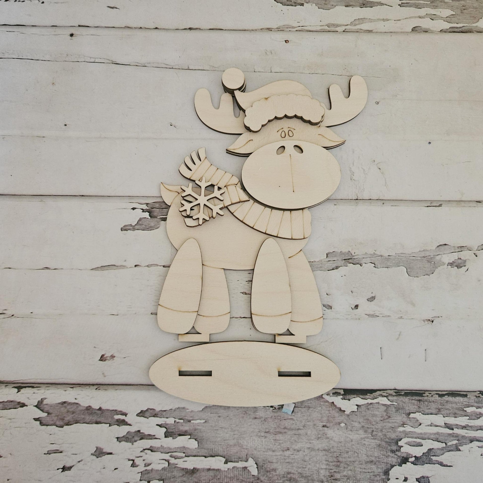 DIY Moose Christmas shelf sitter: Christmas craft kit