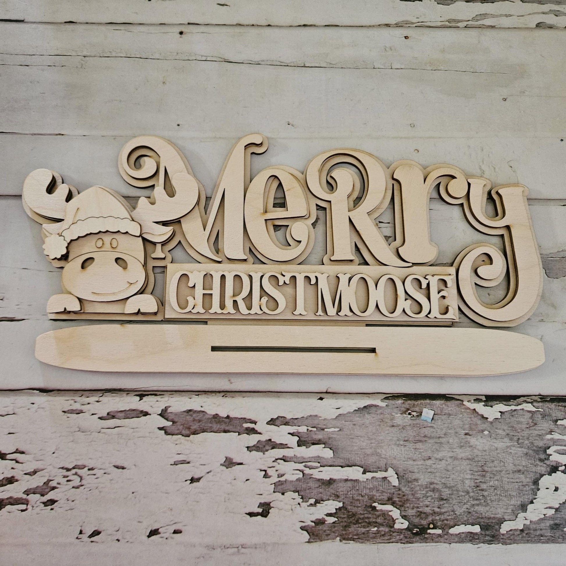 DIY Moose Christmas shelf sitter: Christmas craft kit