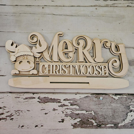 DIY Moose Christmas shelf sitter: Christmas craft kit