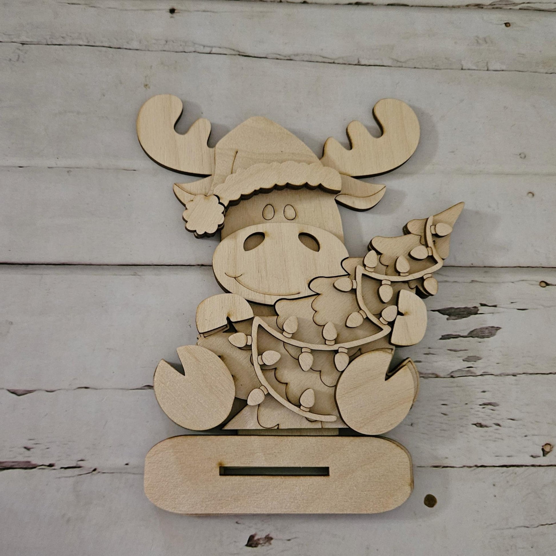DIY Moose Christmas shelf sitter: Christmas craft kit