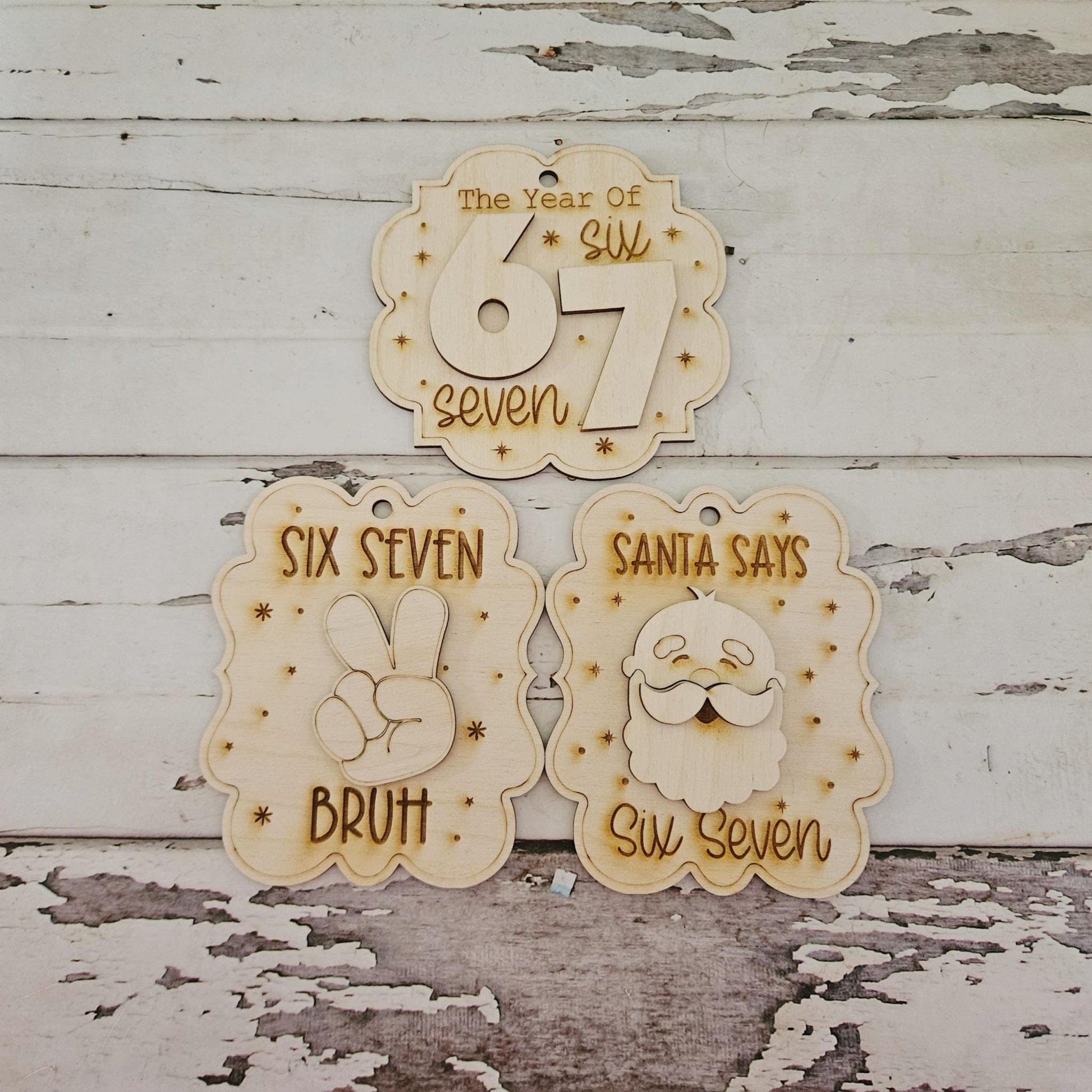 DIY Christmas Ornament Coloring Kit: Kids Wooden Ornaments to Paint