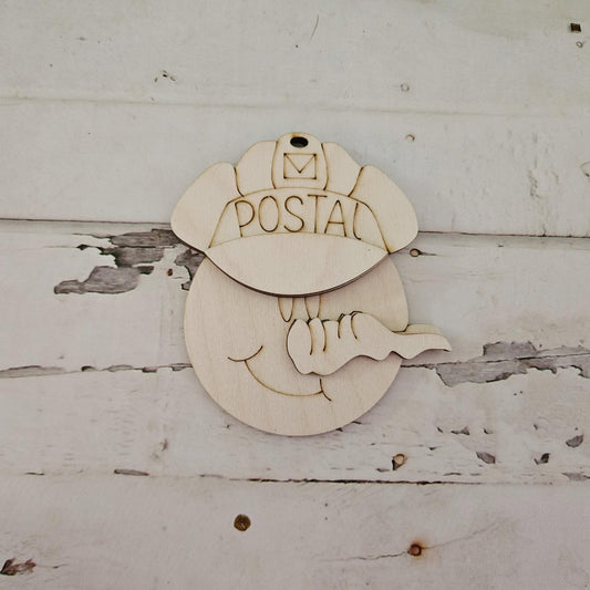 DIY Postal worker Christmas ornament; Make your own ornament kit