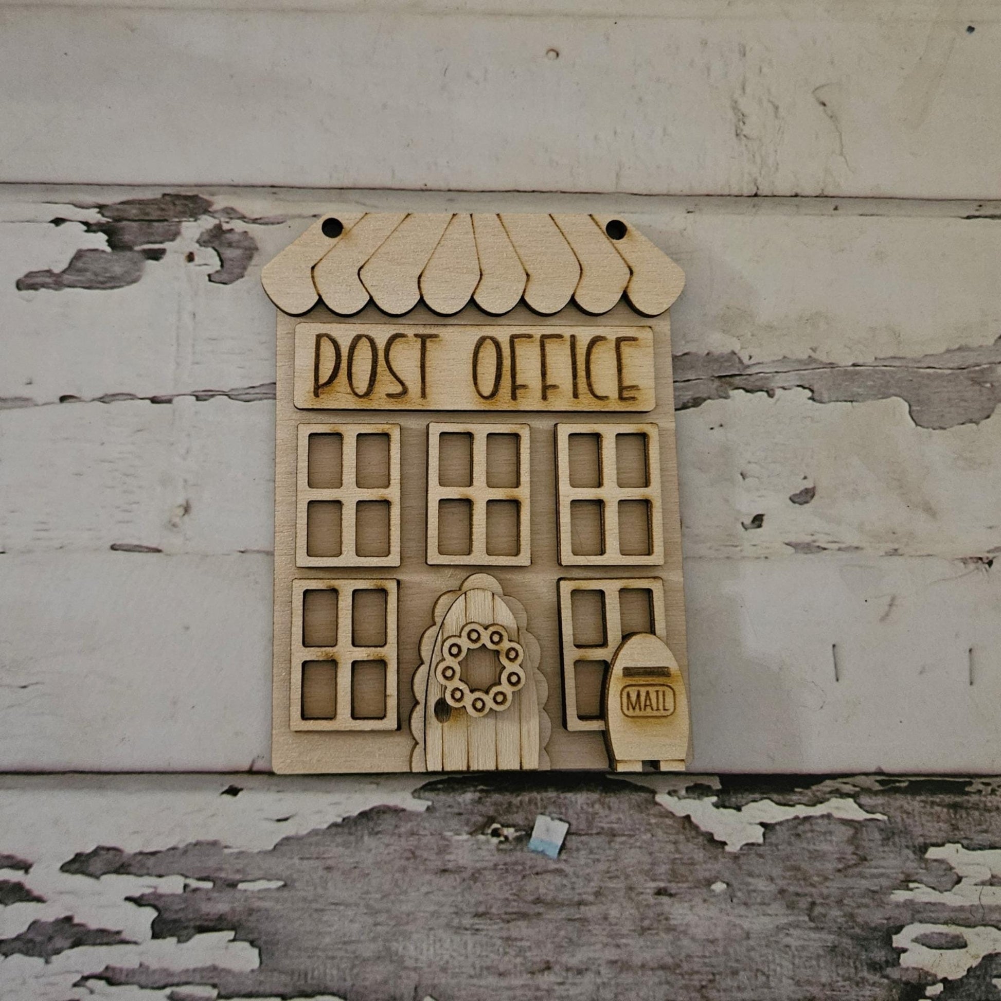 DIY Post office ornament; Make your own ornament wood blank