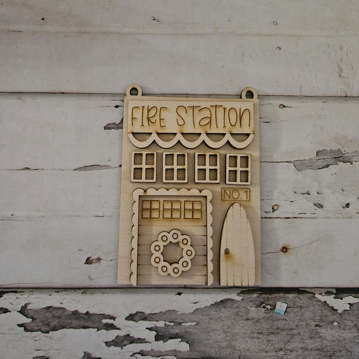 DIY Fire Station Christmas ornament; Make your own firefighter Christmas ornaments