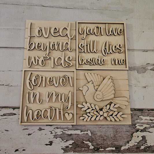DIY Cardinal interchangeable signs, Make your own cardinal tiered tray decor