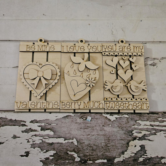 DIY Valentine's Day Wood Ornaments Craft Kit