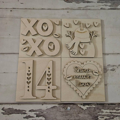 DIY Valentine's interchangeable sign, Make your own Valentine tiered tray decor