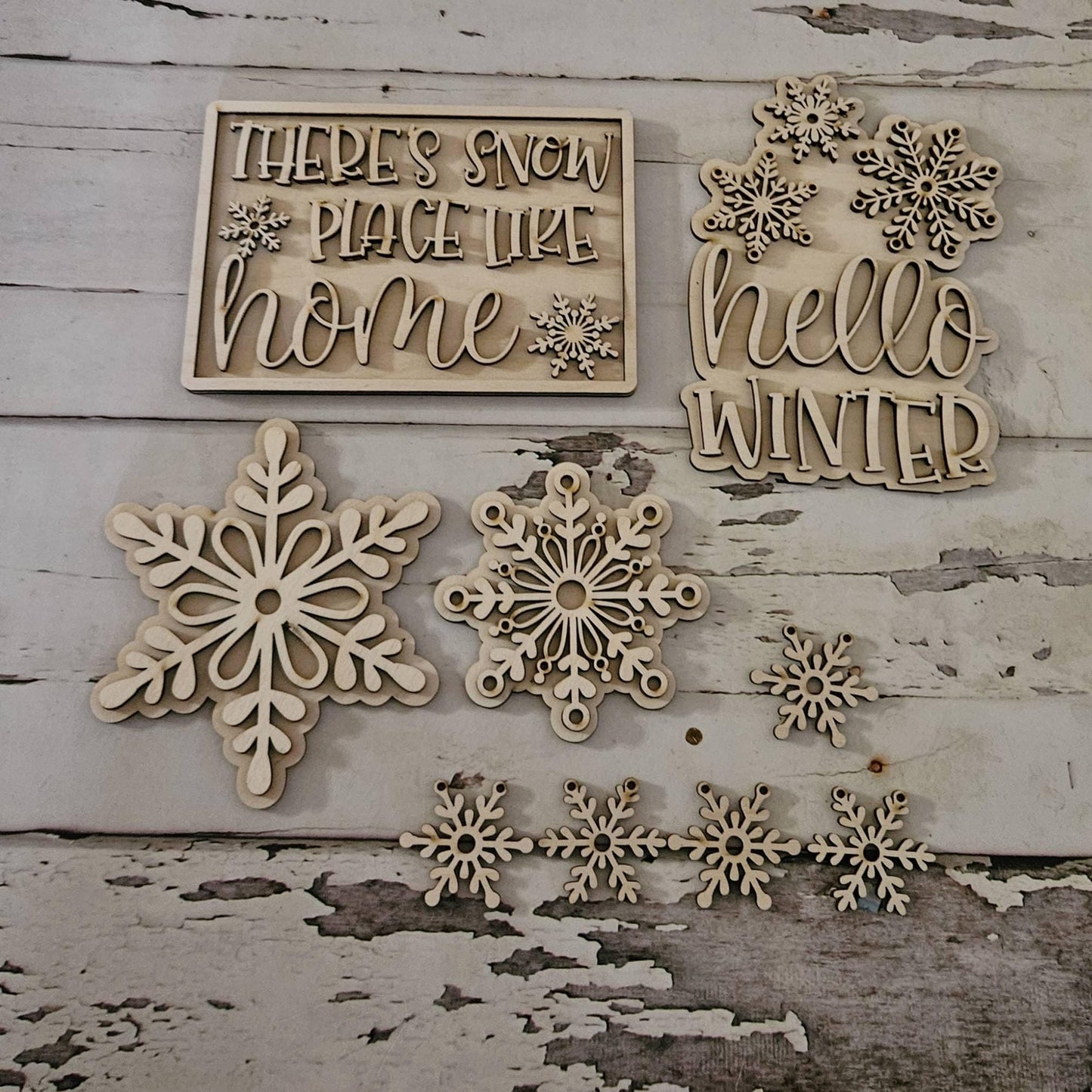 DIY winter tiered tray, Make your own winter home decor