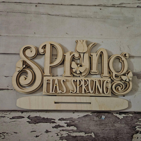 DIY Spring shelf sitter, Make your own Spring tiered tray home decor
