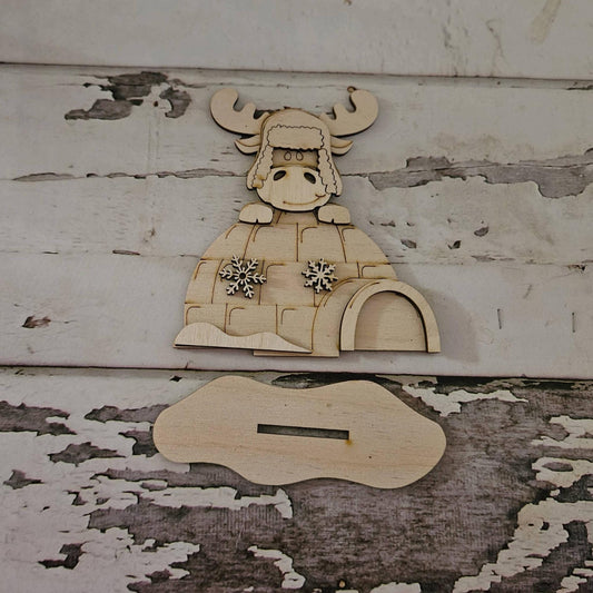 DIY Winter Gnome Shelf Sitter, Snowman Tiered Tray Blank