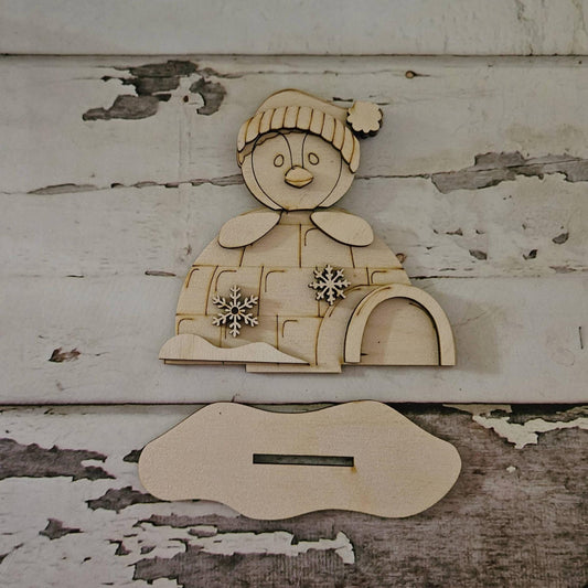 DIY Winter Gnome Shelf Sitter, Snowman Tiered Tray Blank