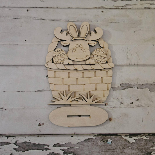 Spring Gnome DIY Shelf Sitter Wood Blank, Easter Tiered Tray Decor