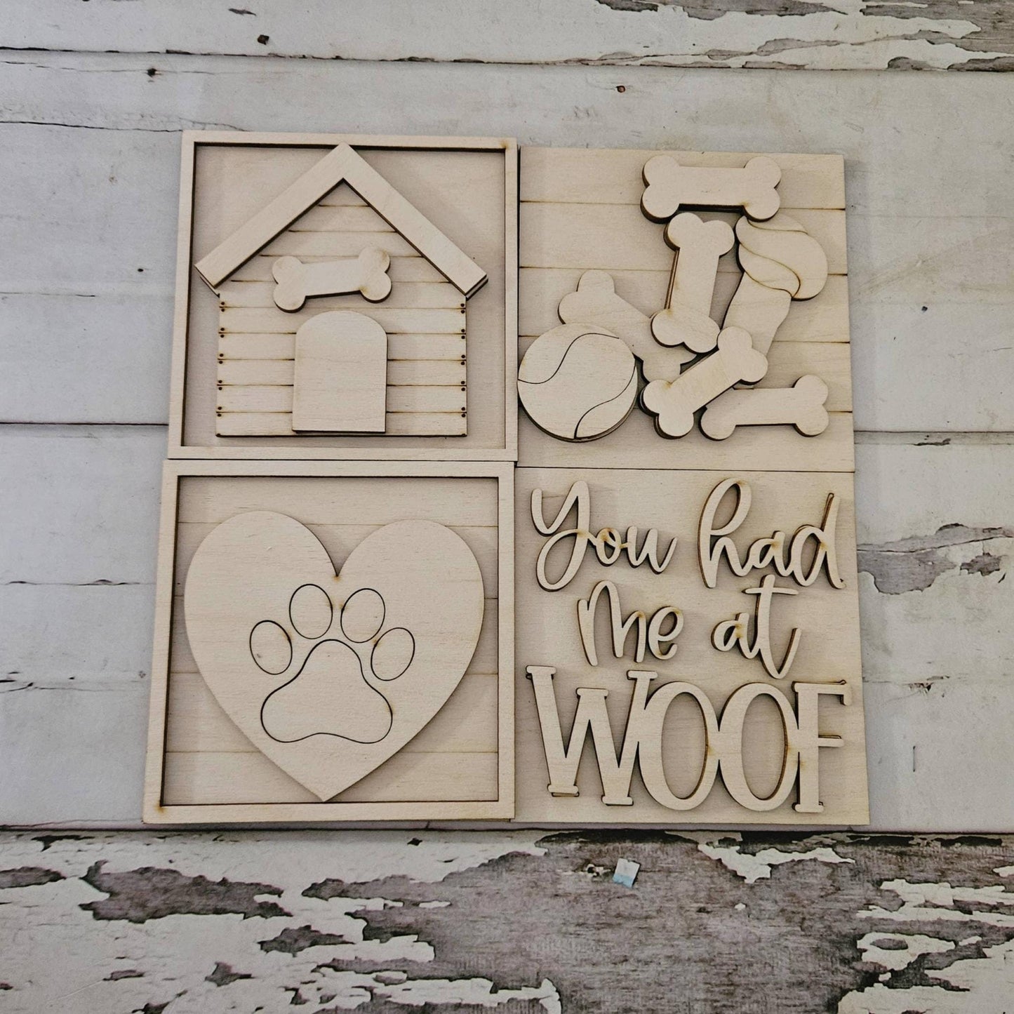 DIY Dog Tiered Tray Blank, Make your own dog interchangeable signs