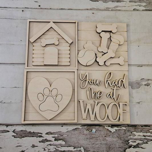 DIY Dog Tiered Tray Blank, Make your own dog interchangeable signs