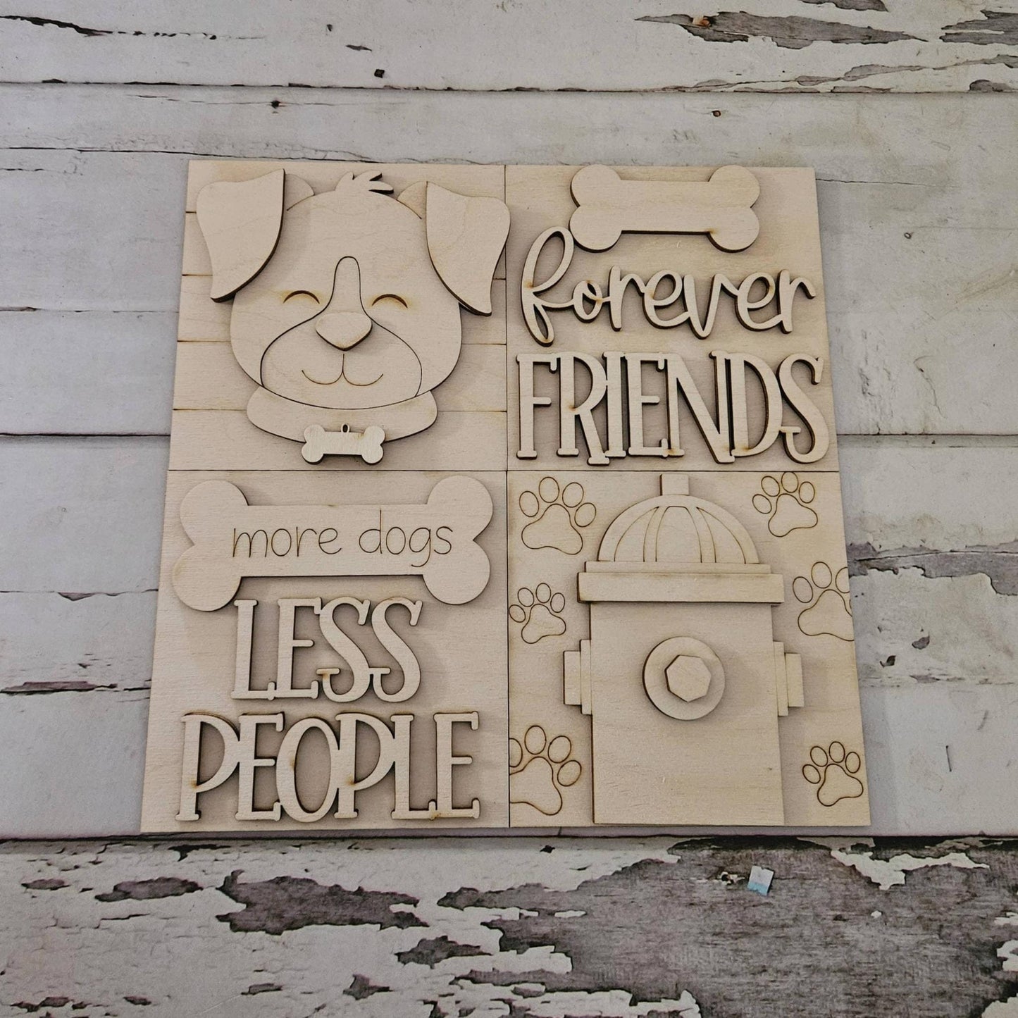 DIY Dog Tiered Tray Blank, Make your own dog interchangeable signs
