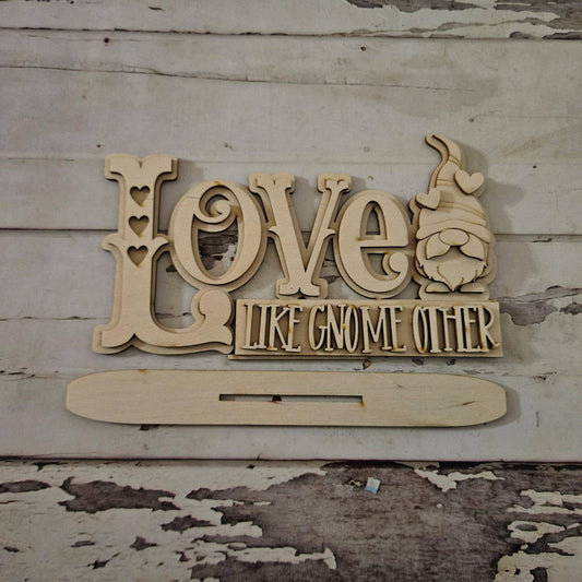 Valentine's Day Gnome Shelf Sitter, DIY Wood Blank