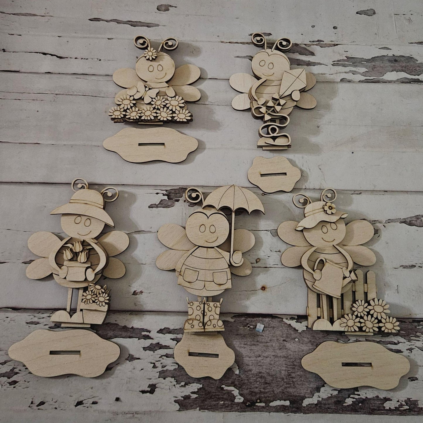 DIY Spring shelf sitter, Make your own Spring tiered tray home decor