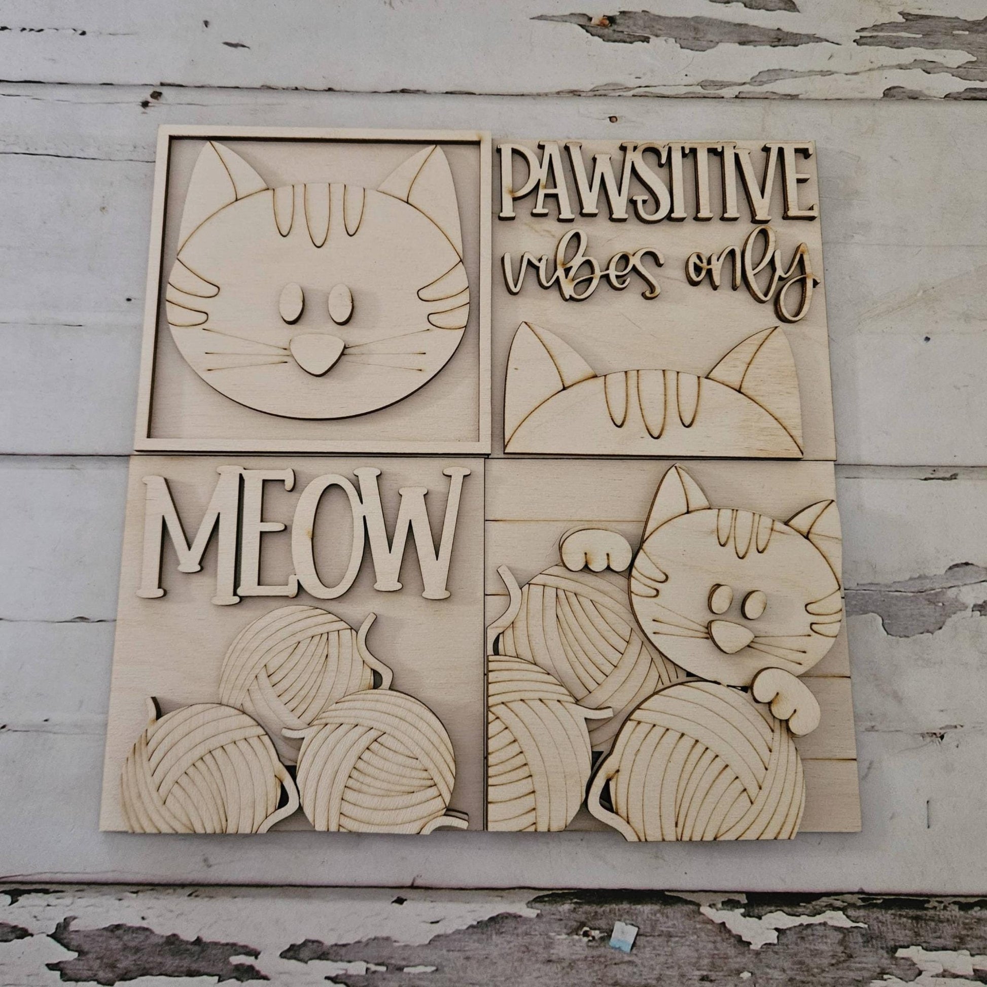 DIY Cat interchangeable sign – Make you own cat craft