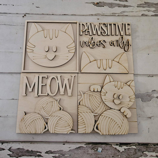 DIY Cat interchangeable sign – Make you own cat craft