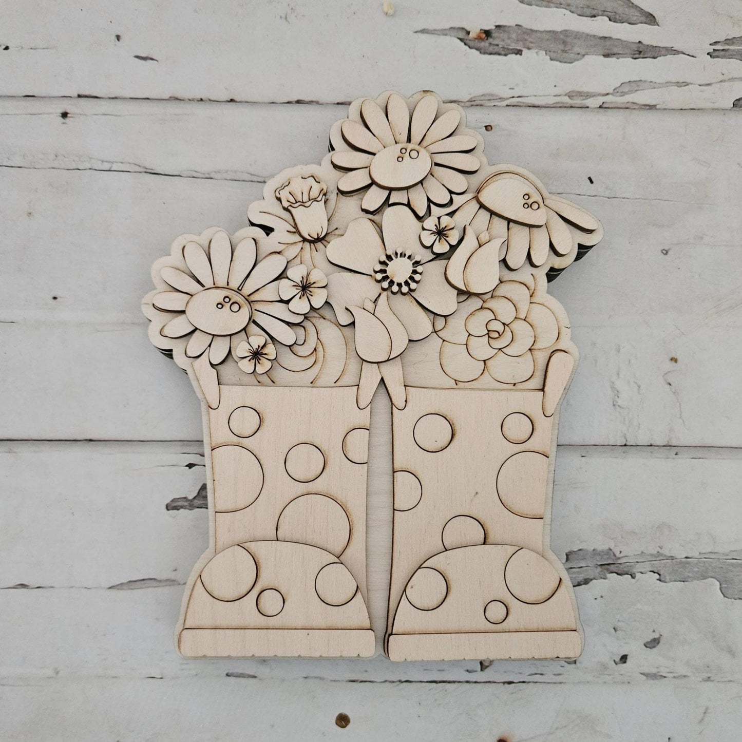 DIY Spring shelf sitter, Make your own Spring tiered tray home decor