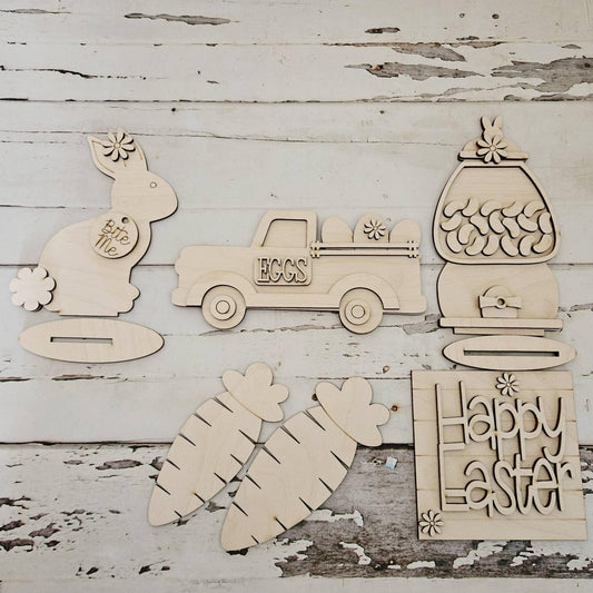 DIY Easter Tiered Tray Decor Blank, Make your own spring home decor