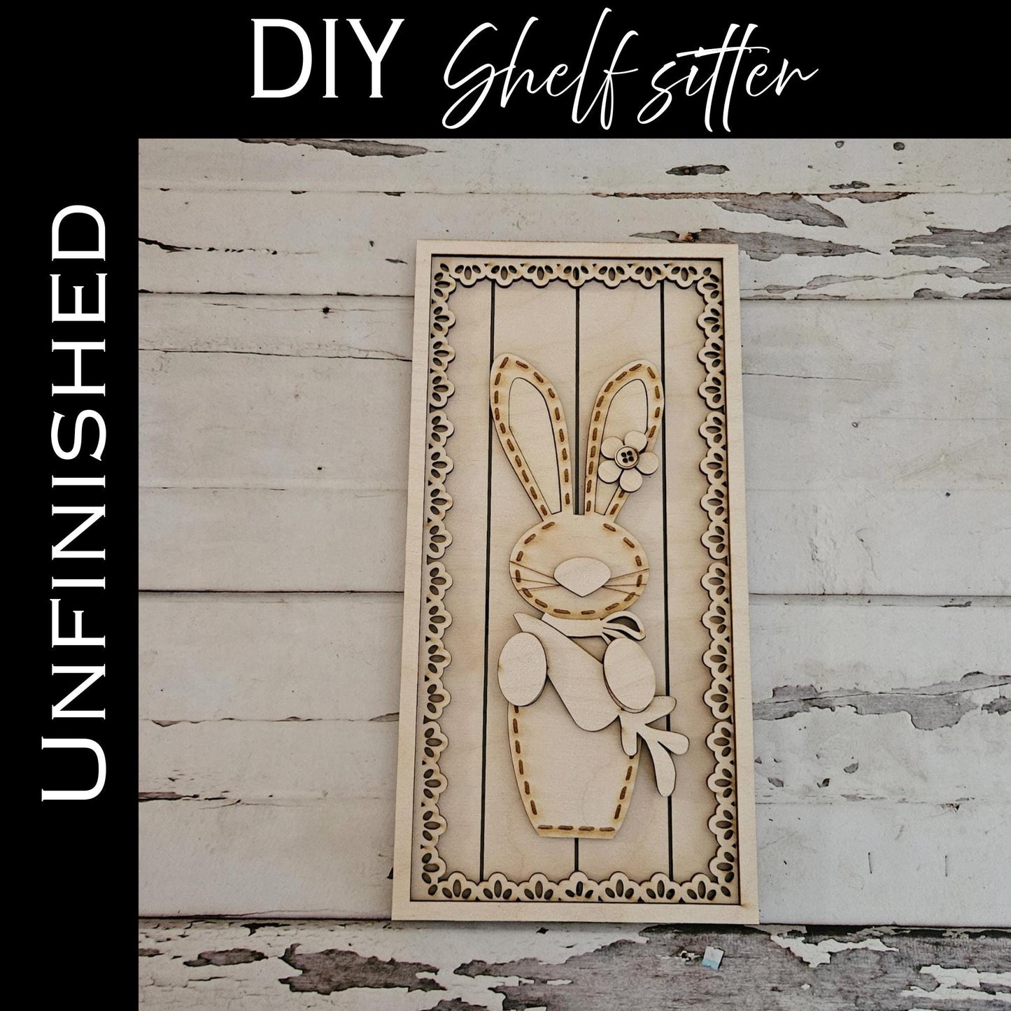 DIY Easter shelf sitter, Make your own spring home decor
