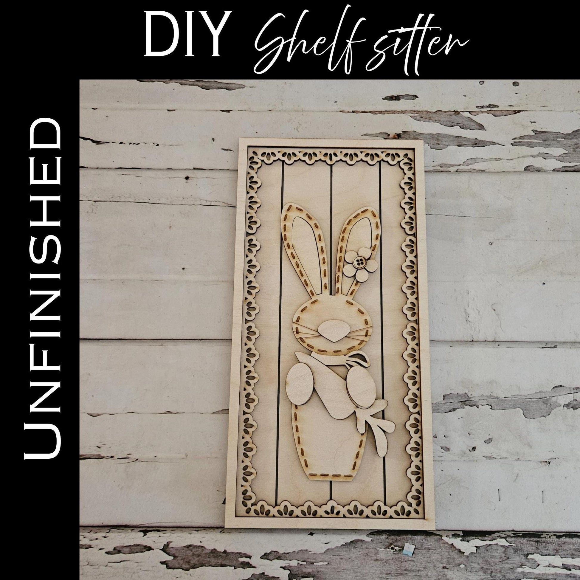 DIY Easter shelf sitter, Make your own spring home decor