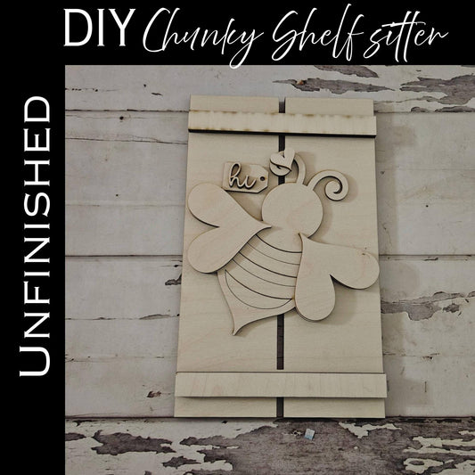 DIY Bee Shelf Sitter, Make your own summer home decor