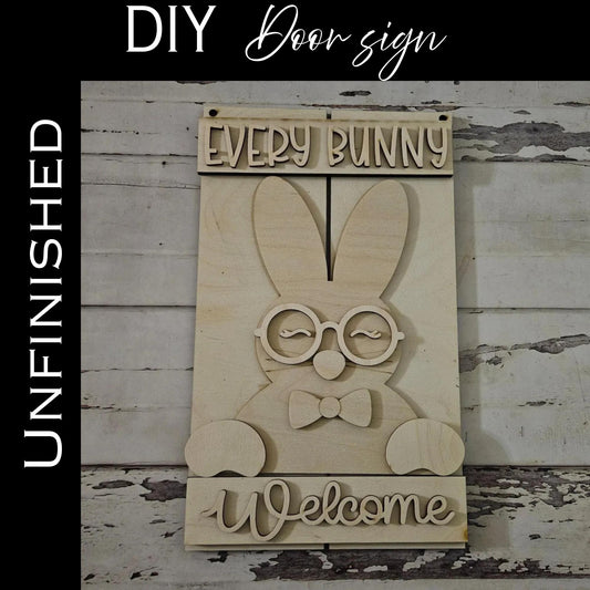DIY Easter door sign, Make your own Spring craft