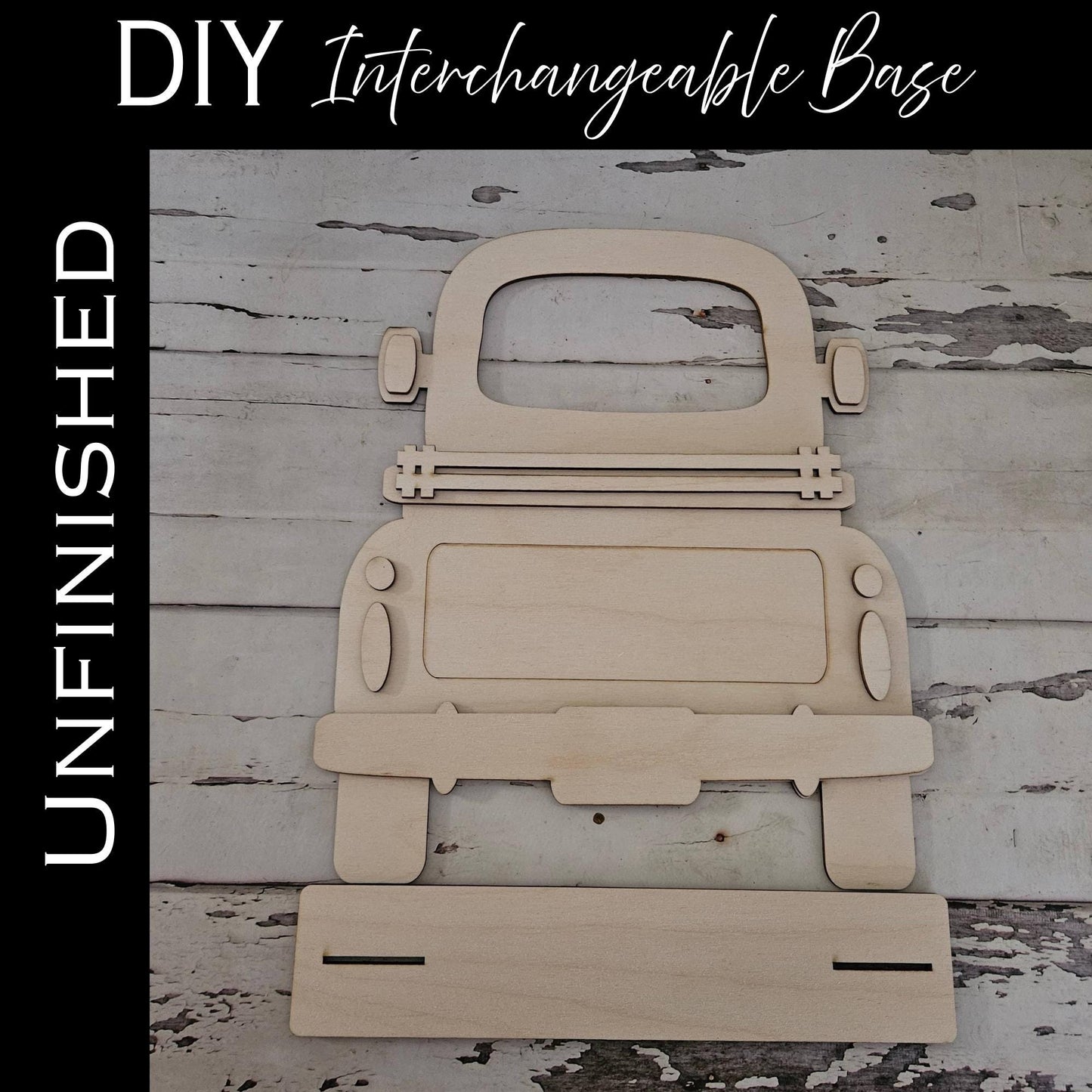 DIY Interchangeable Truck base Shelf Sitter, Make your own home decor