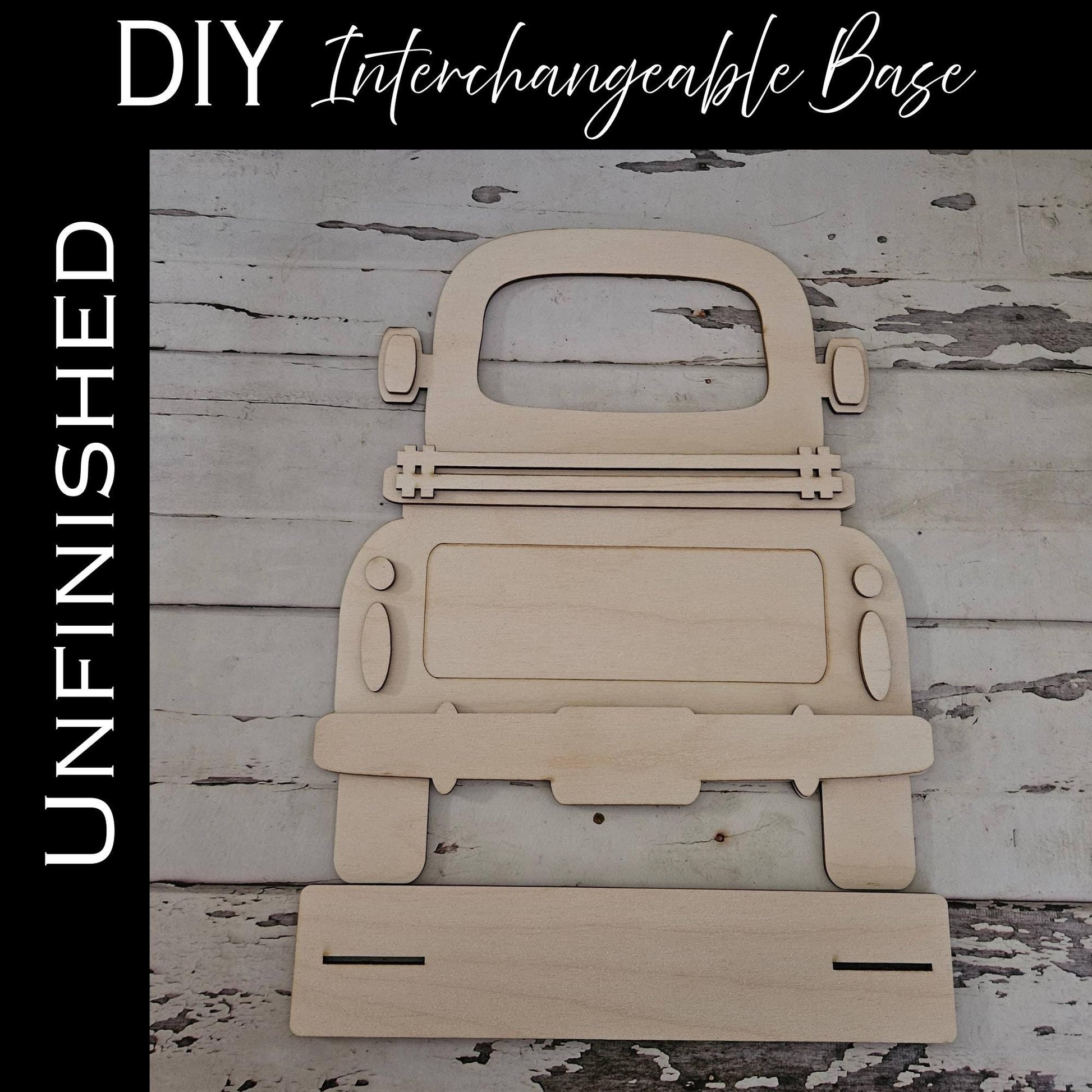DIY Interchangeable Truck base Shelf Sitter, Make your own home decor