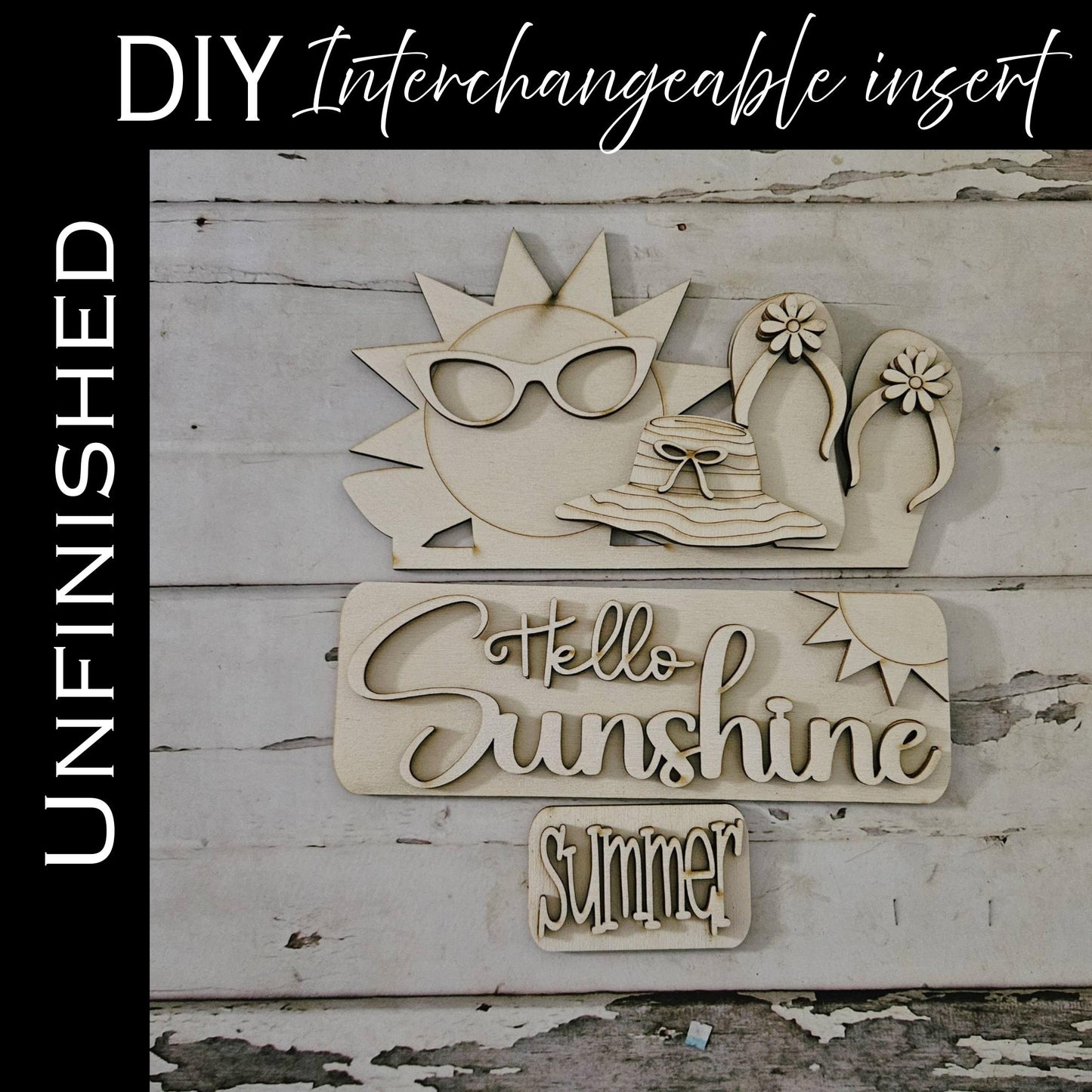 DIY Summer truck interchangeable insert, Make your own summer home decor
