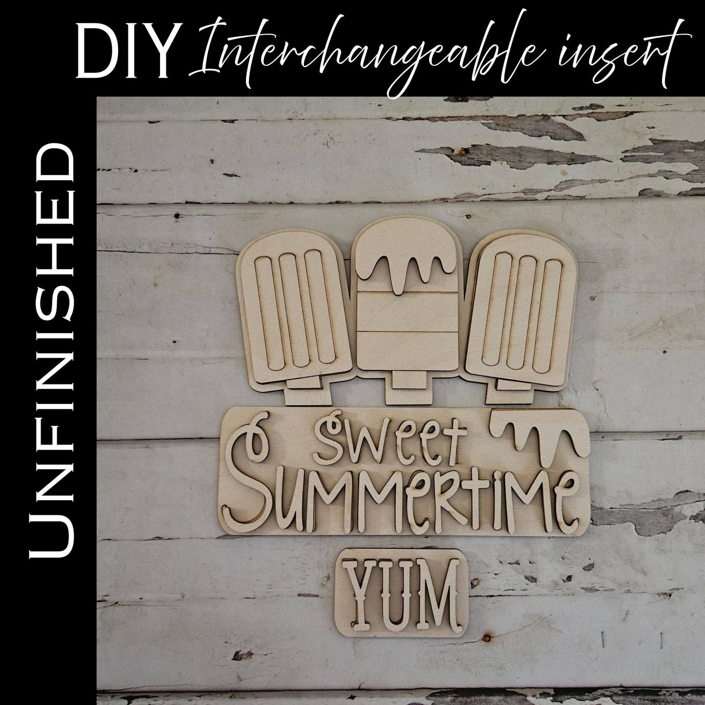 DIY Summer truck interchangeable insert, Make your own summer home decor