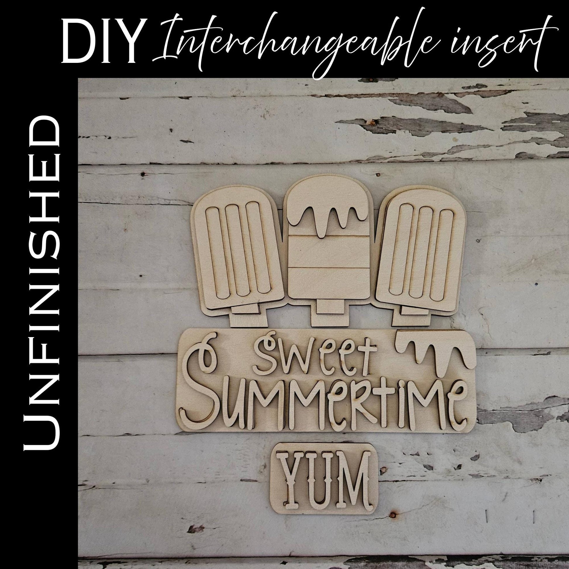 DIY Summer truck interchangeable insert, Make your own summer home decor