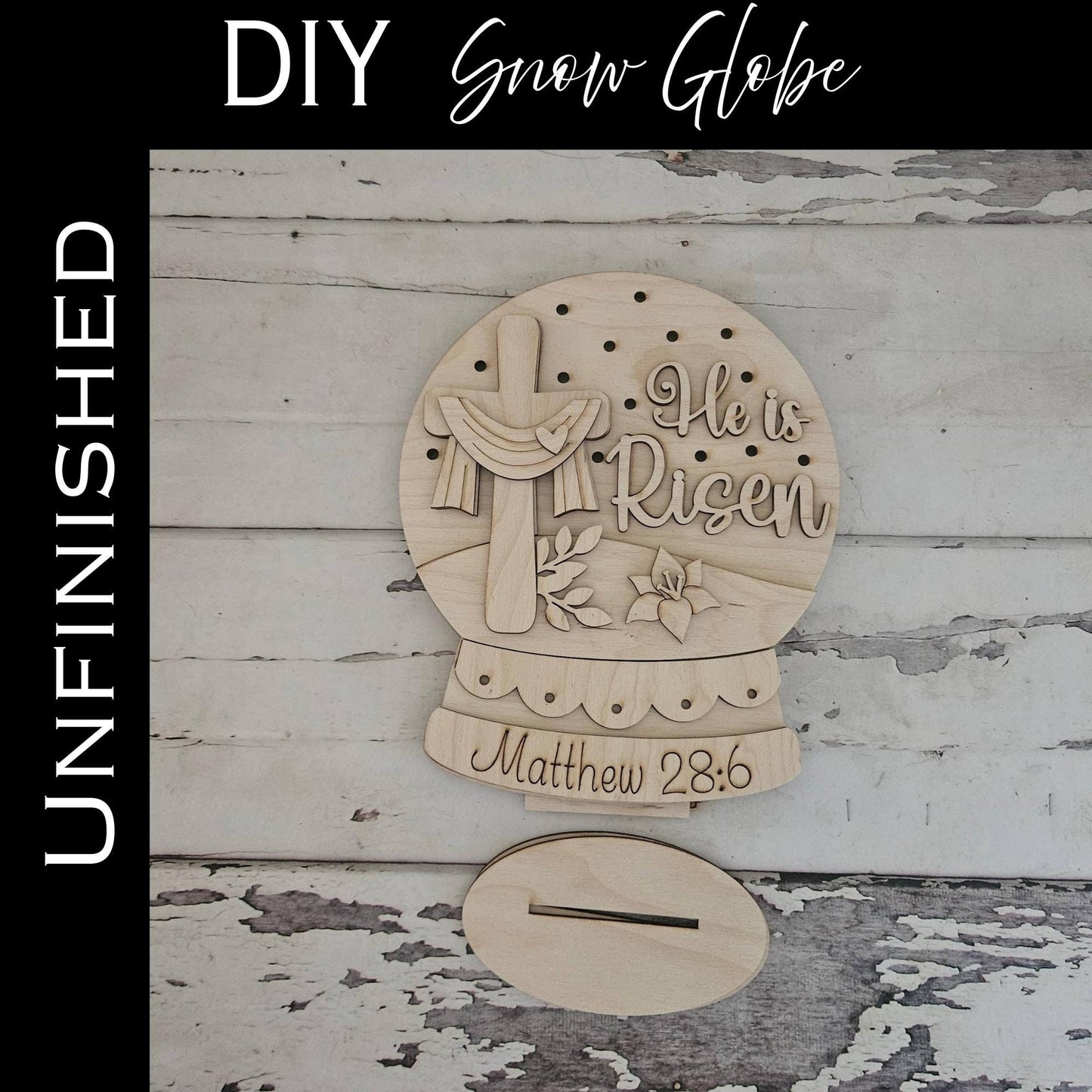 DIY Easter Snow Globe, Make your own Jesus home decor