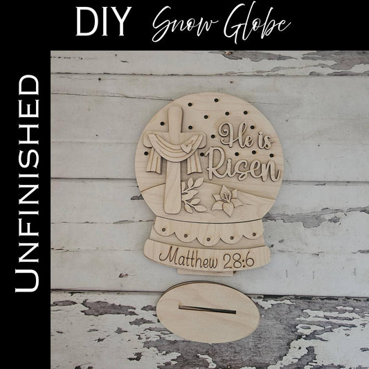 DIY Easter Snow Globe, Make your own Jesus home decor