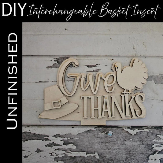 DIY Interchangeable Basket Wood Blank: Tiered Tray Decor