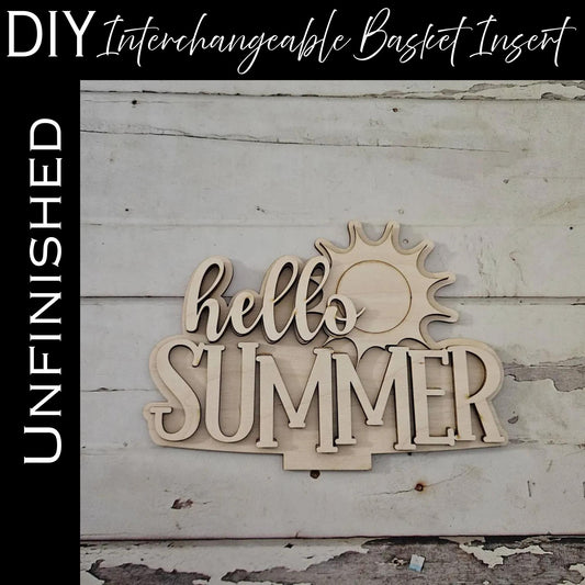 DIY Interchangeable Basket Wood Blank: Tiered Tray Decor