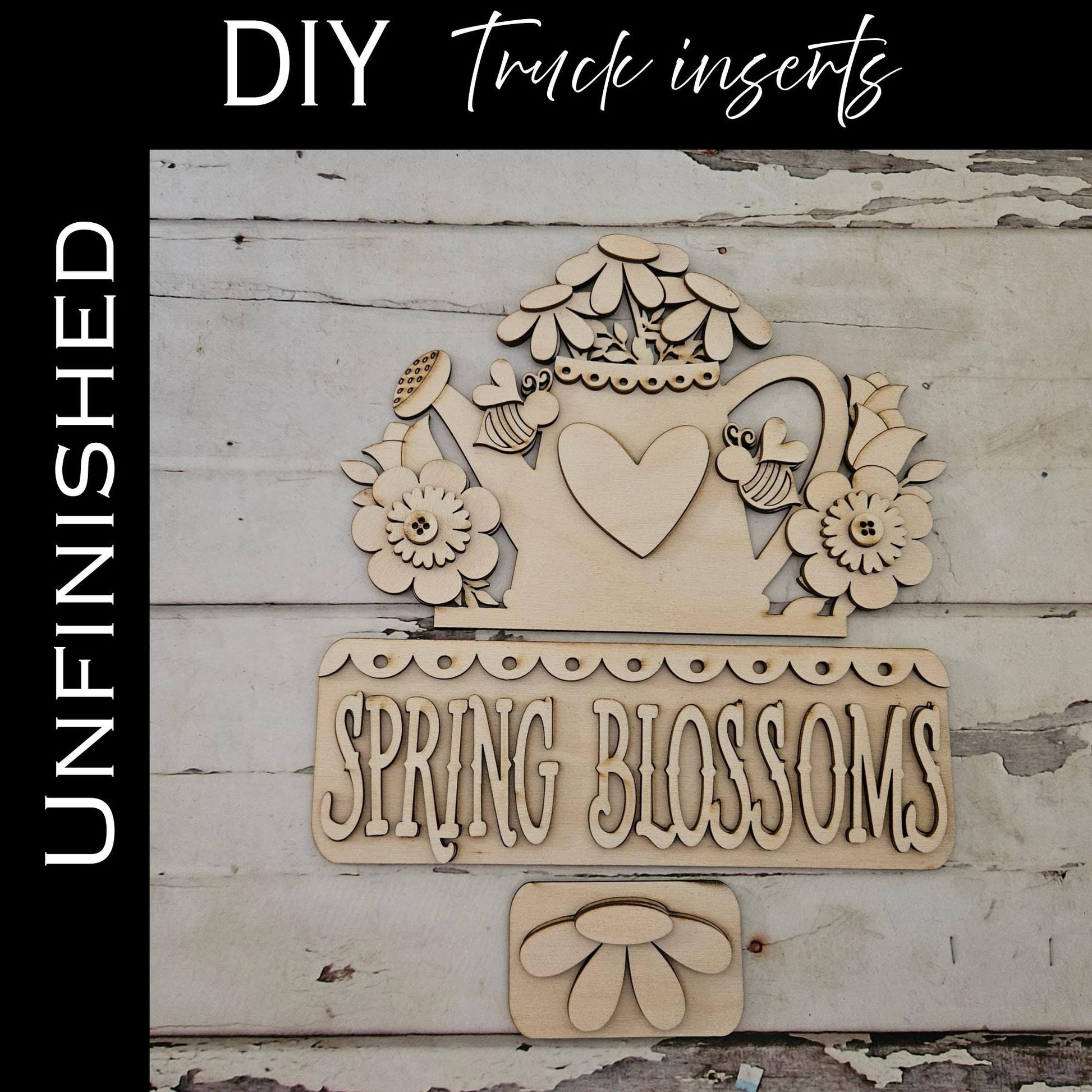 DIY Spring Truck Insert, Make your own spring home decor