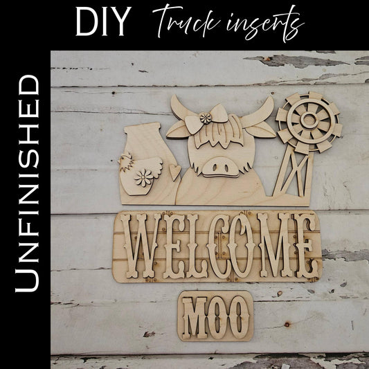 DIY Cow truck interchangeable, Make your own farm home decor